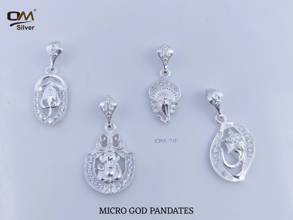 Silver Micro God Pendant