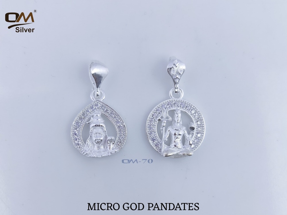 Silver Micro God Pendant