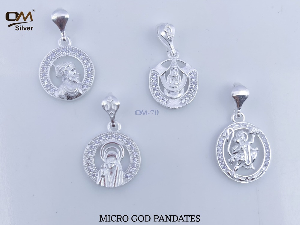 Silver Micro God Pendant