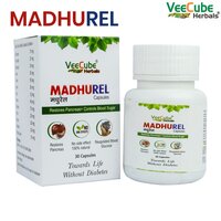 Gudmaar 75Mg, Daruhaldi 25Mg, Saptrangi 30Mg, Neem 50Mg, Karela 50Mg, Jamun 50Mg, Giloy 15Mg, Heena 40Mg, Vijaysar 75Mg, Piprin 20Mg, Ginger 20Mg, Amaltas 20Mg, Mango Seed 10Mg - Age Group: For Adults