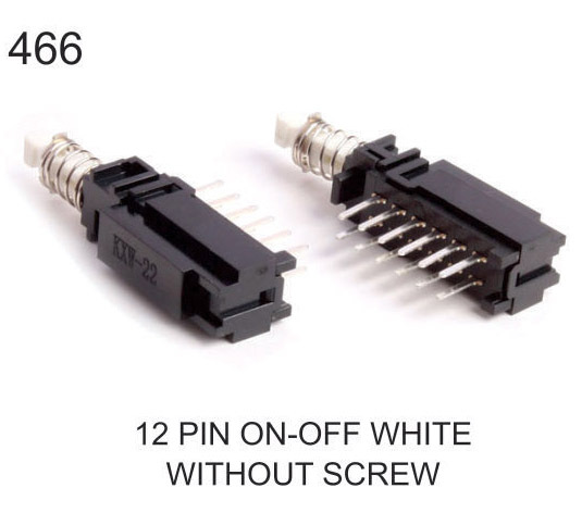 12 PIN ON-OFF WHITE WITH OUT SCREW