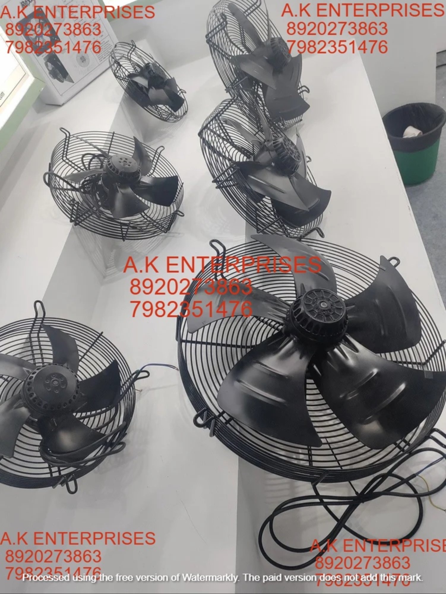 Ebm Papst Ydwf74l4-522n-450 Axial Fan - Stainless Steel & Plastic 450mm Size Black Color Dc/ac Voltage 230v V-belt Driven Unit
