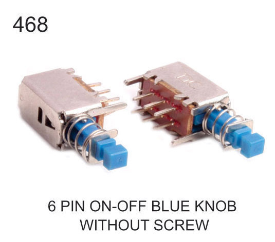 6 PIN ON OFF BLUE WITH OUT SCREW