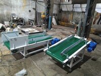 Stainless Steel Belt Conveyor - 4-5 M Length, 4-20 Mm Thickness | Durable, Silver, Industrial Use, 220-240 Volt, Warranty Included