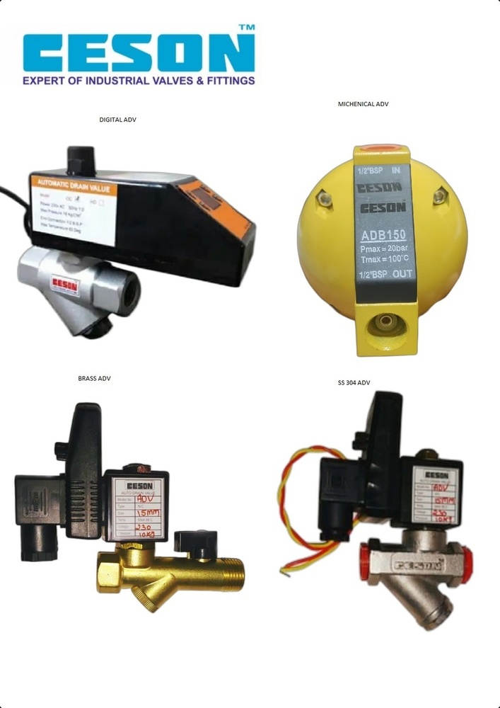 Electrical Auto Drain Valve - Color: Black
