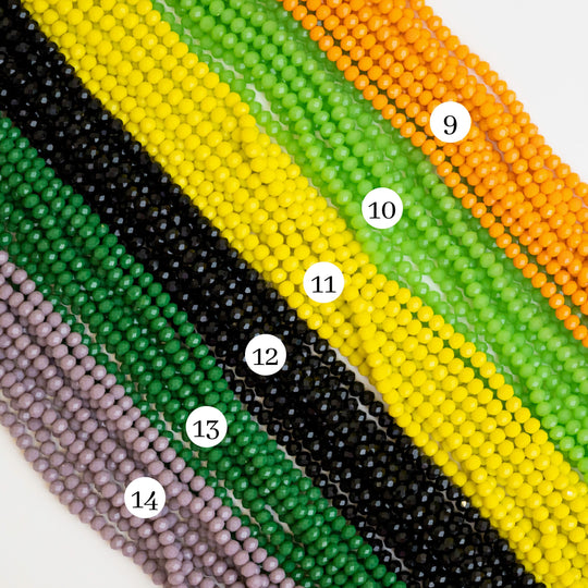 Tire Opaque Elegant Glass Beads | Size : 6mm | 10 Line(Approx 89 Beads)