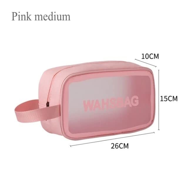 Cherrybox Cosmetic Makeup Organizer - Plastic, 10cm X 15cm X 26cm | Multi-color, Waterproof Pouch For Men And Women, 12-piece Grooming Kit