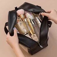 CherryBox Cosmetic Makeup Organizer Toiletry Bag Grooming Kit Portable Organizer Case Carry Water Proof Pouch for Women and Men with Zipper