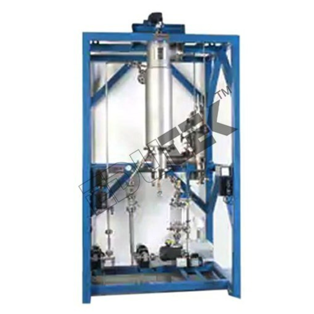 Falling Film Evaporator Apparatus - Stainless Steel with Accumulator, 1.5m x 1.0m Floor Area - Heat Transfer Laboratory Equipment, Efficient Concentration Process