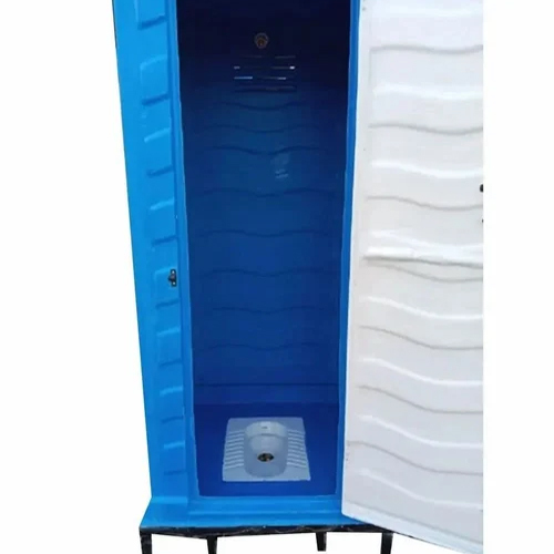 4.4 Feet Blue Frp Portable Toilet - No Of Compartments: 1