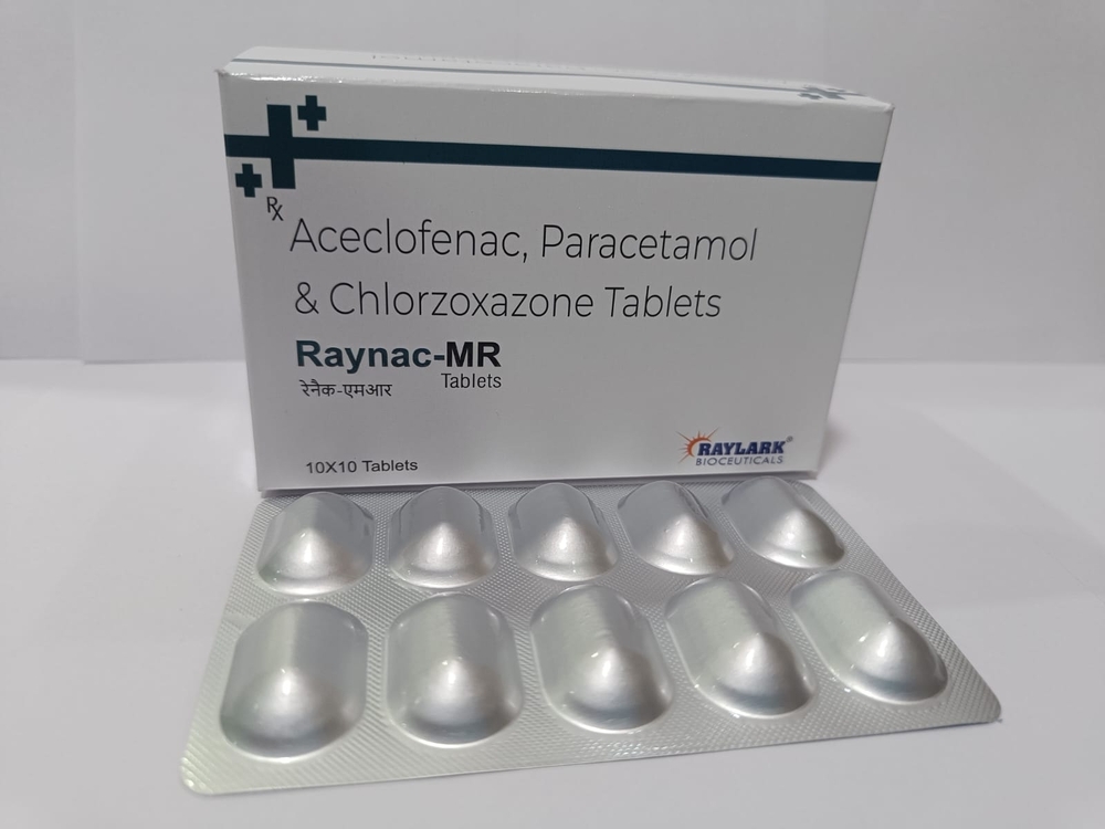 Aceclofenac 100 mg + Paracetamol 325 mg + Chlorzoxazone 250