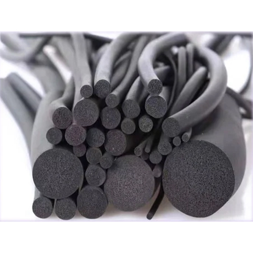 Natural Sponge Rubber Cords - 2 to 50 Millimeter Diameter, Black Color, Highly Durable Silicone Material, Hardness 60/65