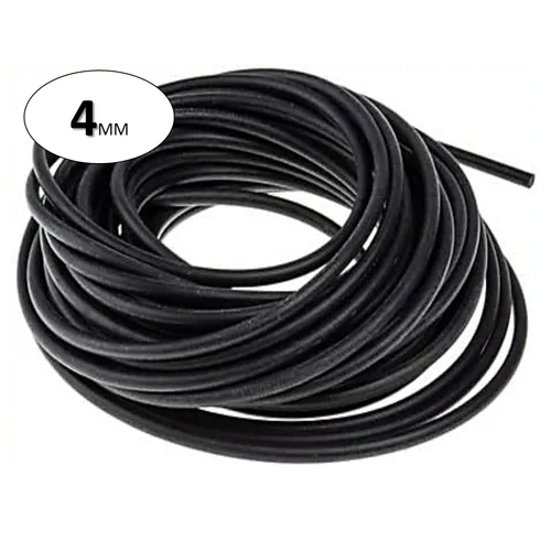 4 Mm Epdm Rubber Cord - Color: Black