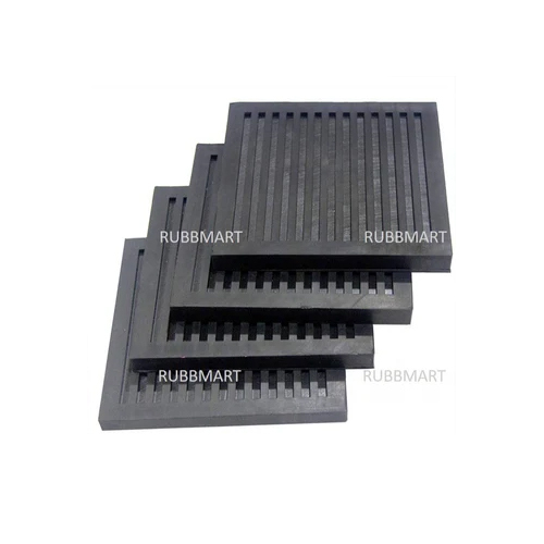 300 X 300 X 32 Mm Anti Vibration Rubber Pad - Color: Black