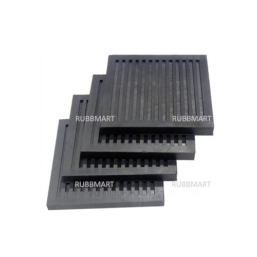 300 X 300 X 10 Mm Anti Vibration Rubber Pad - Color: Black