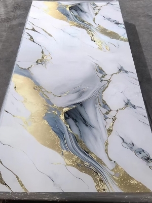 PVC marble sheets UV covered