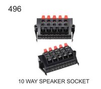 10 Way Speaker Socket - Durable Plastic Material | Versatile Connectivity Options, Enhanced Audio Performance