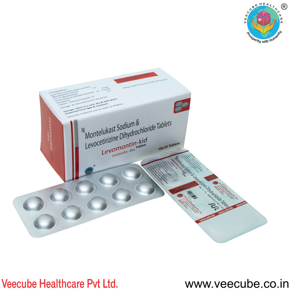 Montelukast Sodium 4Mg  Levocetirizine Dihydrochloride 2.5 mg