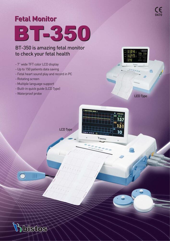 Bistos Bt 350 Fetal Monitor (Ctg Machine)