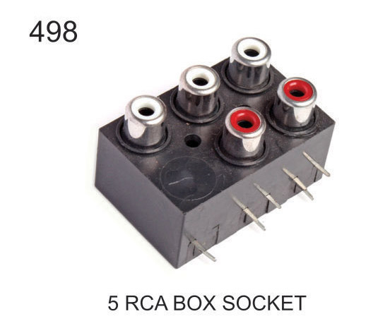 5 RCA  BOX SOCKET