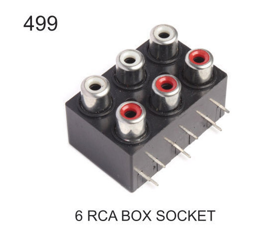 6 RCA BOX SOCKET