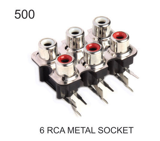 6 RCA METAL SOCKET