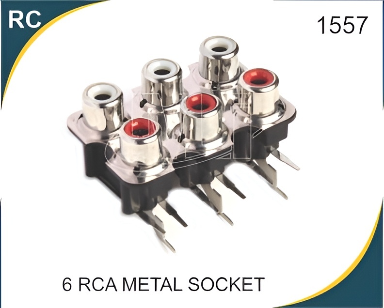 6 RCA METAL SOCKET