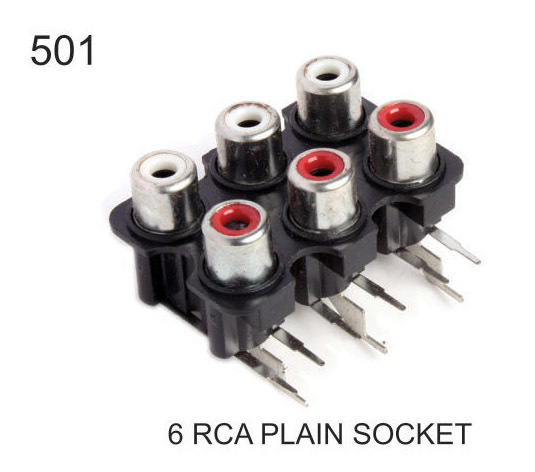 6 RCA PLAIN SOCKET