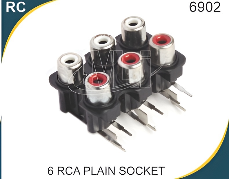 6 RCA PLAIN SOCKET