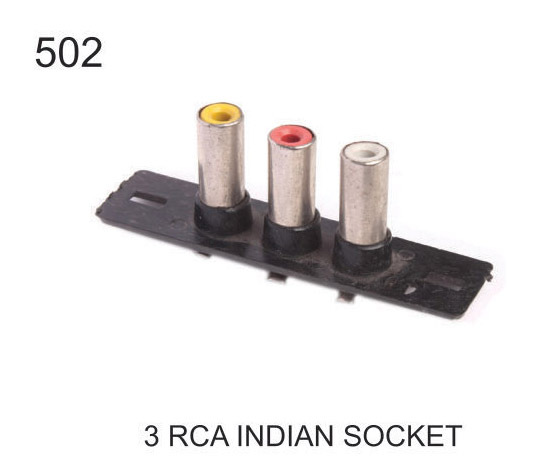 3 RCA INDIAN SOCKET