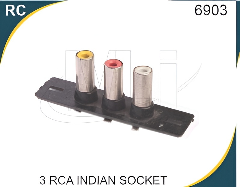 3 RCA INDIAN SOCKET