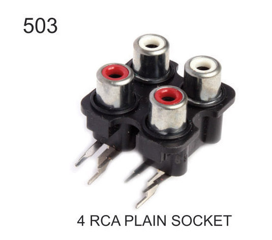 4 RCA PLAIN SOCKET