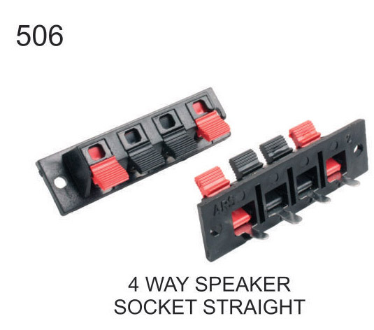 4 WAY SPEAKER SOCKET STRAIGHT