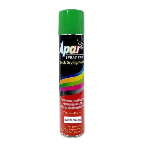 Apar Spray Paint Opline Green - 440 ml, For Industrial coatings and paintings works etc.