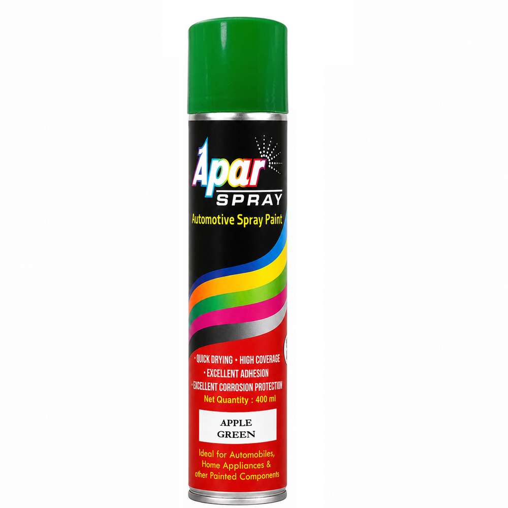 Apar Spray Paint Apple Green - 400 ml, For Industrial coatings and paintings works etc.