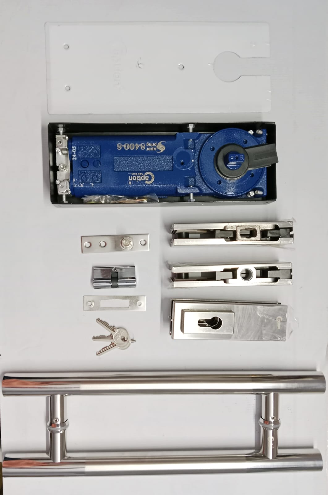 Glass Door Fittings - Stainless Steel, 5x10 Inch, Clean Surface Matte Finish | Modern Glass Door Hardware With Flexible Weight Capacity