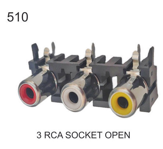 3 RCA SOCKET OPEN