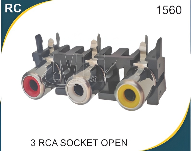 3 RCA SOCKET OPEN