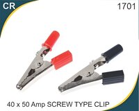 40x50 Amp Screw Type Clip - Color: Red