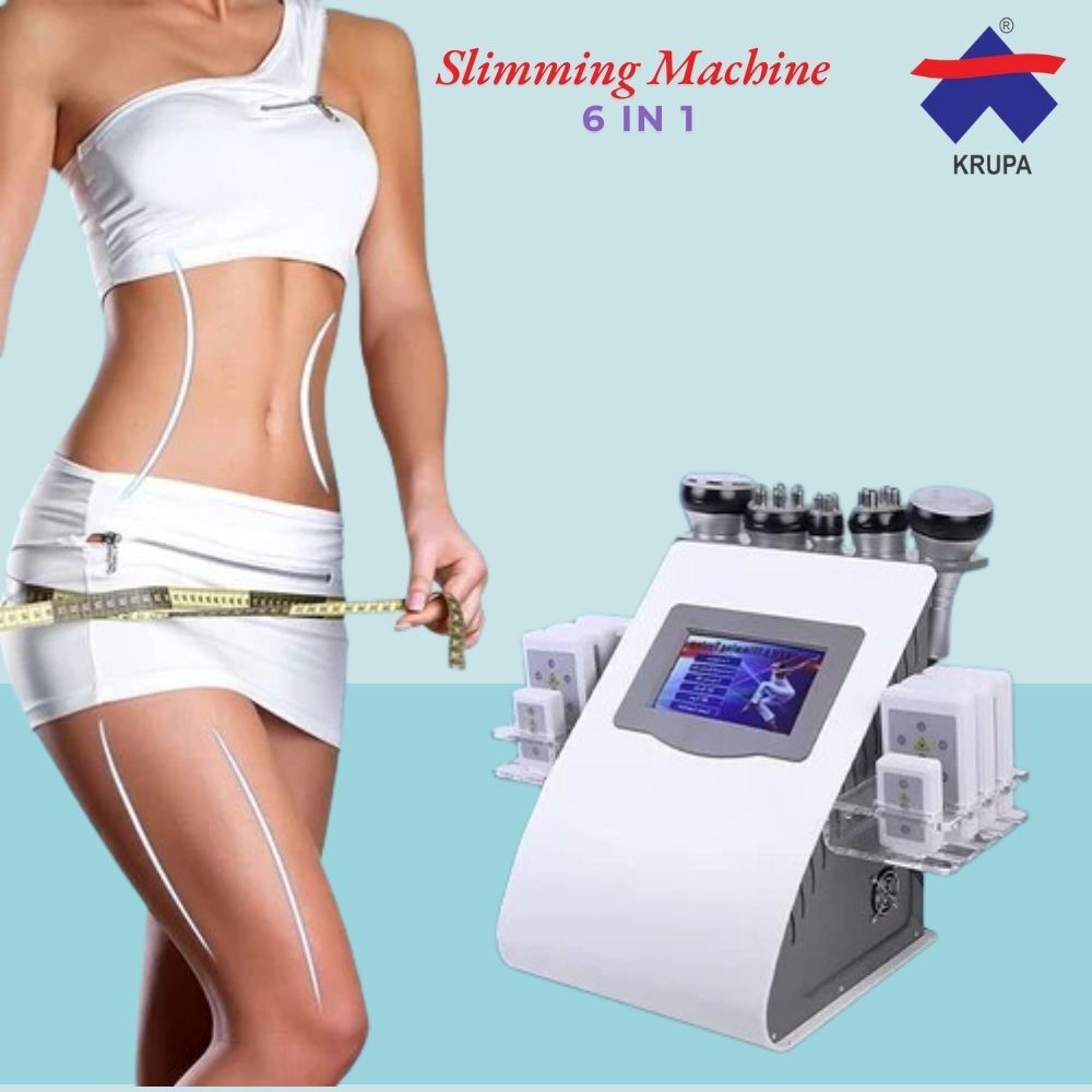 6 In 1 40k Cavitation Machine - Vacuum & Rf Technology, Portable Slimming System With 6 Handles, Ce Certified For Effective Weight Loss