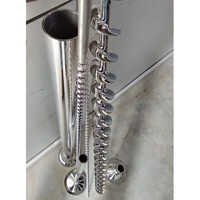Flexible Conveyor Auger Screw - Color: Silver