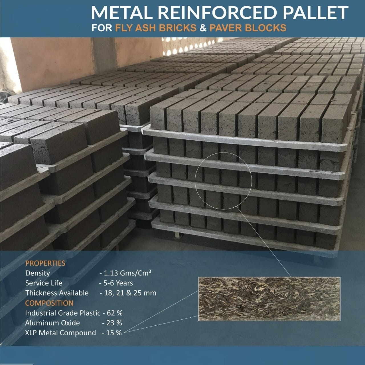 Pvc Pallet For Fly Ash Bricks