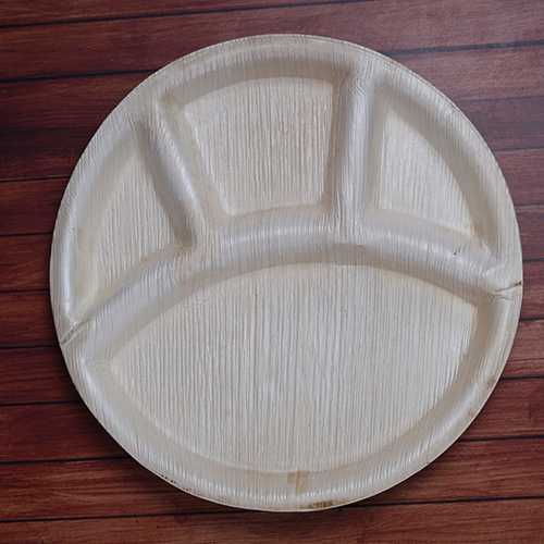 Areca Partition Round Plate - Application: Food Items