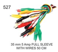 35 Mm 5 Amp Full Sleeve With Wires 50 Cm - Color: Black