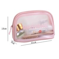 CherryBox Makeup Bag Travel Cosmetic Bag for Women Girls Zipper Pouch Makeup Organizer Bag PU Leather Waterproof Cute Toiletry Bags Small Size