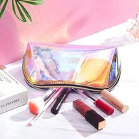 CherryBox Makeup Bag Travel Cosmetic Bag for Women Girls Zipper Pouch Makeup Organizer Bag PU Leather Waterproof Cute Toiletry Bags