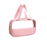 CherryBox Cosmetic Makeup Organizer Toiletry Bag Grooming Kit Pouch Portable Organizer Case Carry Water Proof Pouch for Women and Men with Zipper