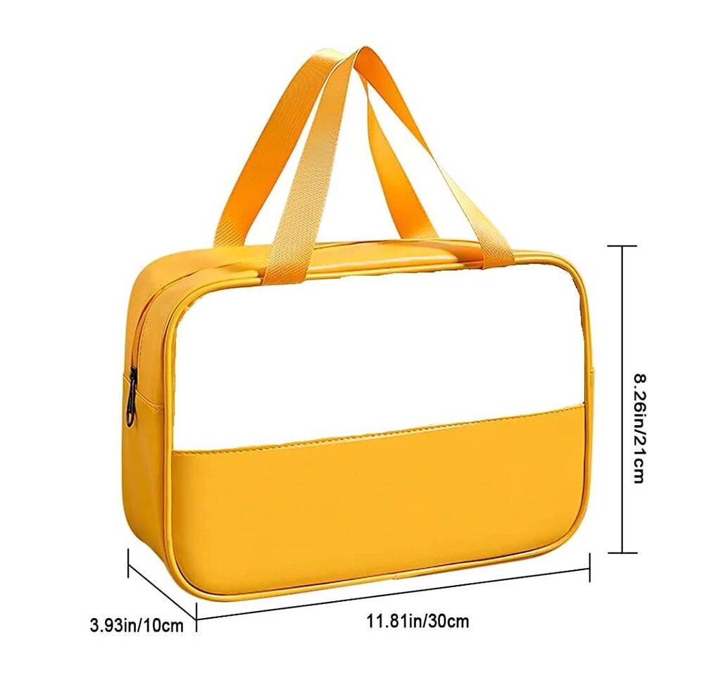 CherryBox Cosmetic Makeup Organizer Toiletry Bag Grooming Kit Pouch Portable Organizer Case Carry Water Proof Pouch for Women and Men with Zipper LARGE