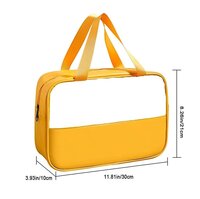 CherryBox Cosmetic Makeup Organizer Toiletry Bag Grooming Kit Pouch Portable Organizer Case Carry Water Proof Pouch for Women and Men with Zipper LARGE