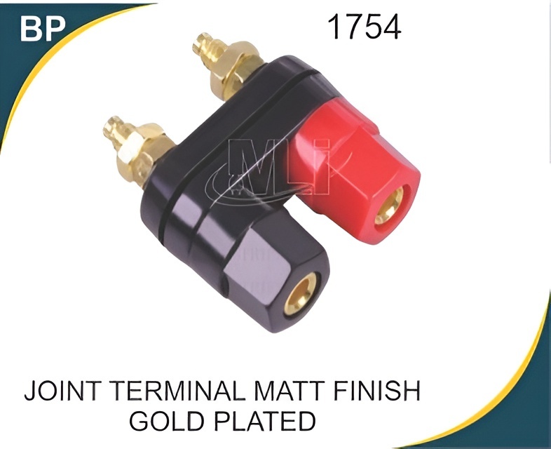 Banana Plugs Couple Terminals - Metal and Plastic, 4 mm Diameter with 3.37 mm Pin Holes | Gold Plated, High-Temperature Insulation, Easy Wire Connection